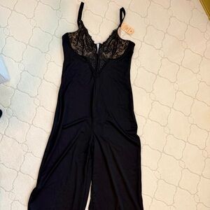 Popilush Lace-Trim Shapewear Jumpsuit / Bodysuit – Black – XXL – NWT